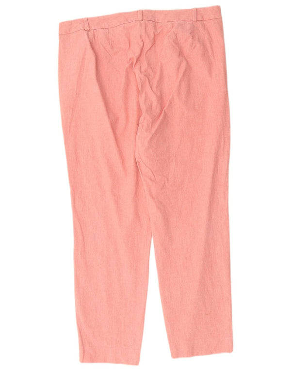 MARKS & SPENCER Γυναικείο ψηλόμεσο παντελόνι Chino UK 18 XL W36 L27 Ροζ