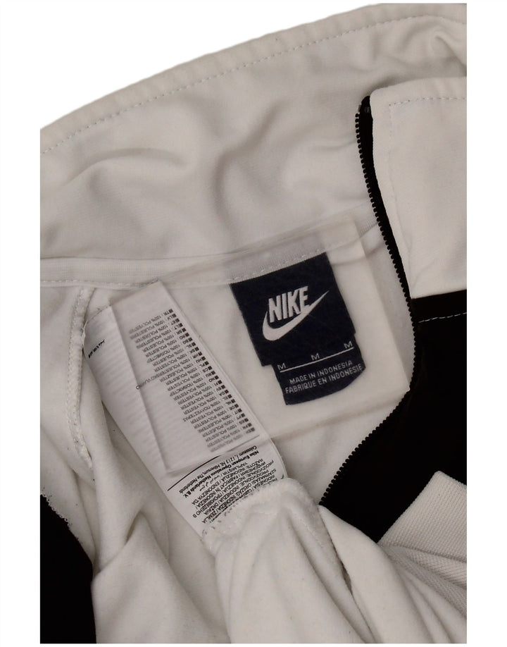 Ανδρική φόρμα γυμναστικής με γραφικά NIKE Μπουφάν μεσαίου λευκού χρώματος πολυεστέρας
