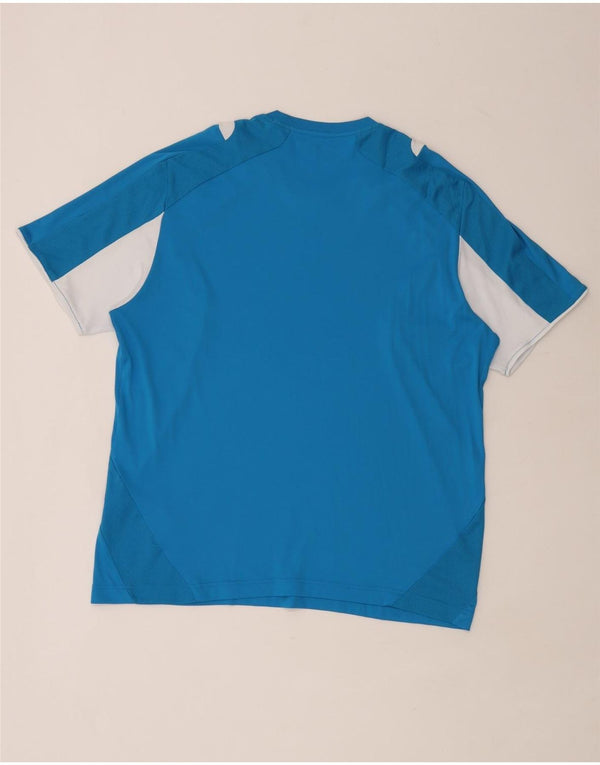 Ανδρικό T-Shirt Lotto Top 2XL Blue Colourblock Πολυεστέρας