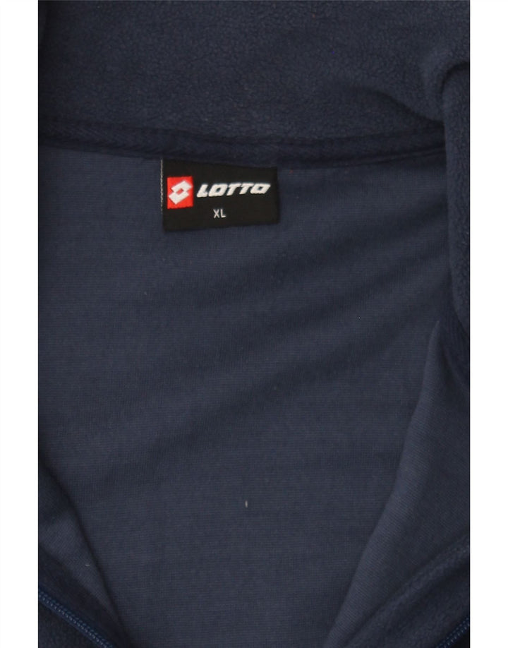 LOTTO Womens Fleece Jacket UK 18 XL Navy Blue Polyester Vintage Lotto and Second-Hand Lotto from Messina Hembry 