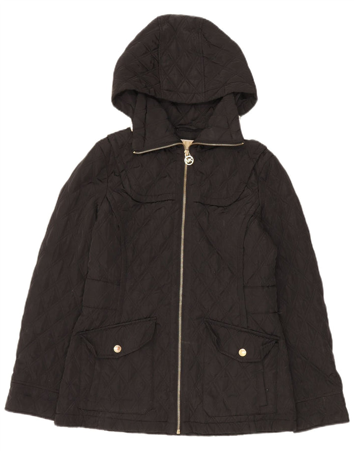 Michael Kors Γυναικείο Καπιτονέ μπουφάν με κουκούλα UK 10 Small Black
