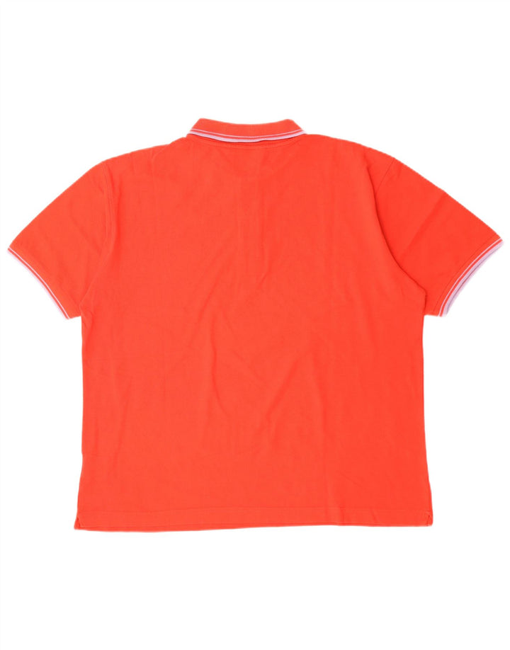 Ανδρικό πουκάμισο πόλο KAPPA μεγάλο κόκκινο βαμβακερό