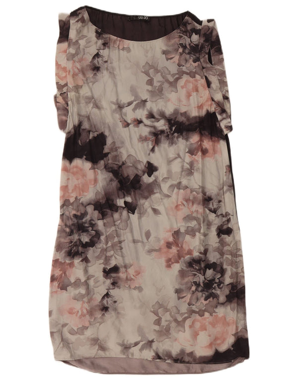 Liu Jo Γυναικείο Αμάνικο Φόρεμα Shift IT 42 Medium Grey Floral