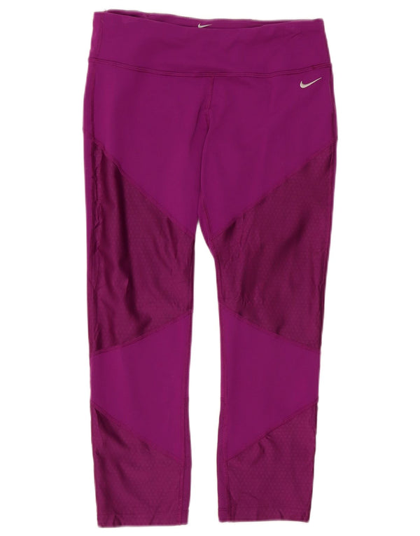 Nike γυναικεία κολάν Capri UK 12 Medium Purple Colourblock Nylon
