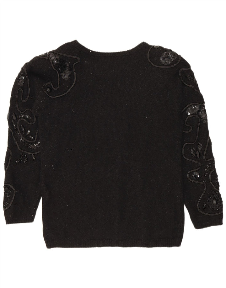 I.B Diffusion Γυναικείο πουλόβερ με λαιμόκαυστο UK 14 Medium Black Silk