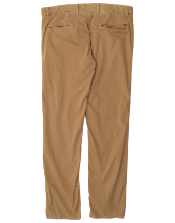 Hugo Boss Mens Slim Chino Trousers W36 L32 Beige
