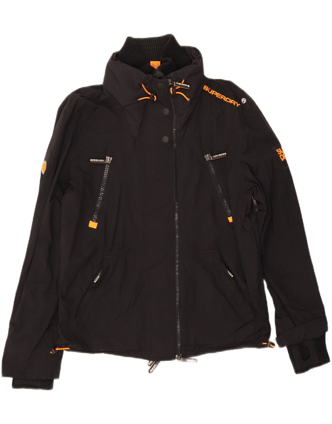 Γυναικείο Μπουφάν SUPERDRY Windbreaker UK 16 Large Black Nylon