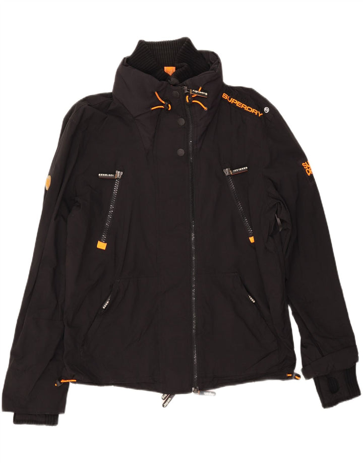 Γυναικείο Μπουφάν SUPERDRY Windbreaker UK 16 Large Black Nylon