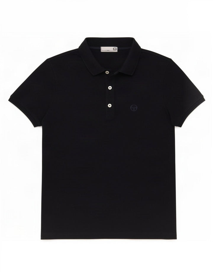 Sergio Tacchini γυναικείο μπλουζάκι πόλο UK 14 Medium Navy Blue