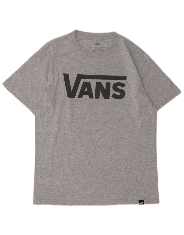Ανδρικό γραφικό T-Shirt Vans Top Μεσαίο γκρι βαμβακερό