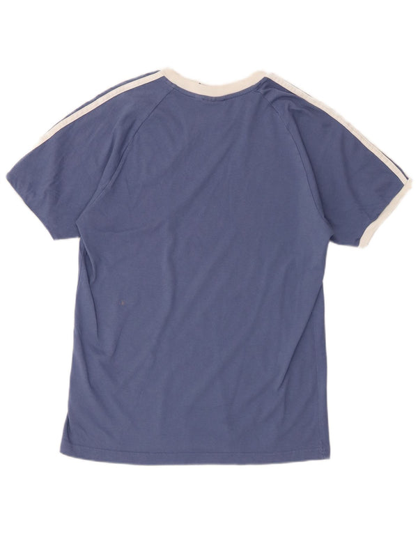 Ανδρικό γραφικό T-Shirt Adidas Top Small Blue βαμβακερό