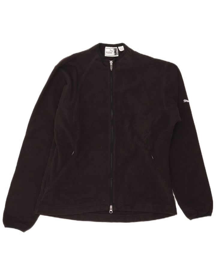 Puma Γυναικείο Fleece Jacket UK 12 Medium Black Polyester