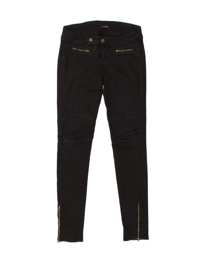 GUESS Womens Skinny Jeans W30 L31 Black Polyester Vintage Guess and Second-Hand Guess from Messina Hembry 