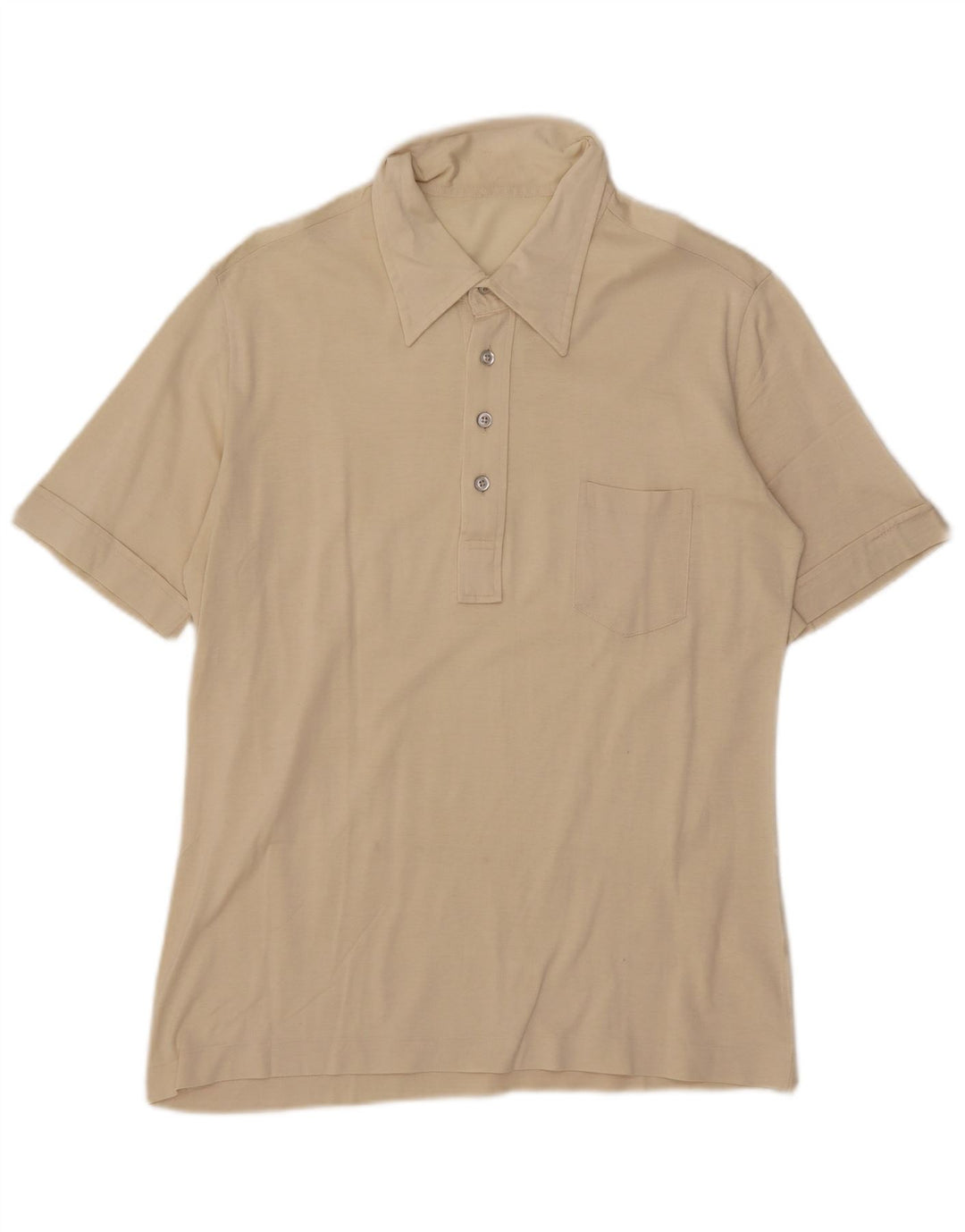 Vintage Ανδρικό Πόλο Μπλουζάκι IT 46 Small Beige