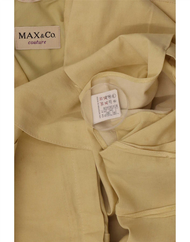 Max&Co. Γυναικείο σακάκι με 4 κουμπιά UK 14 Medium Yellow Silk