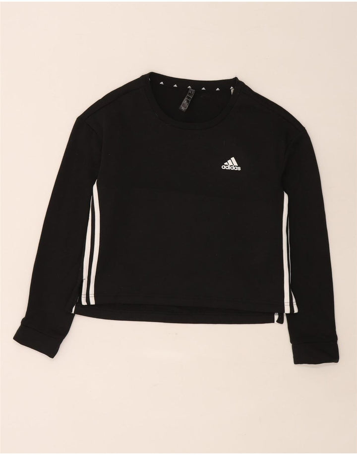 Adidas Γυναικεία Φούτερ Jumper UK 8/10 Μικρός Μαύρος Πολυεστέρας