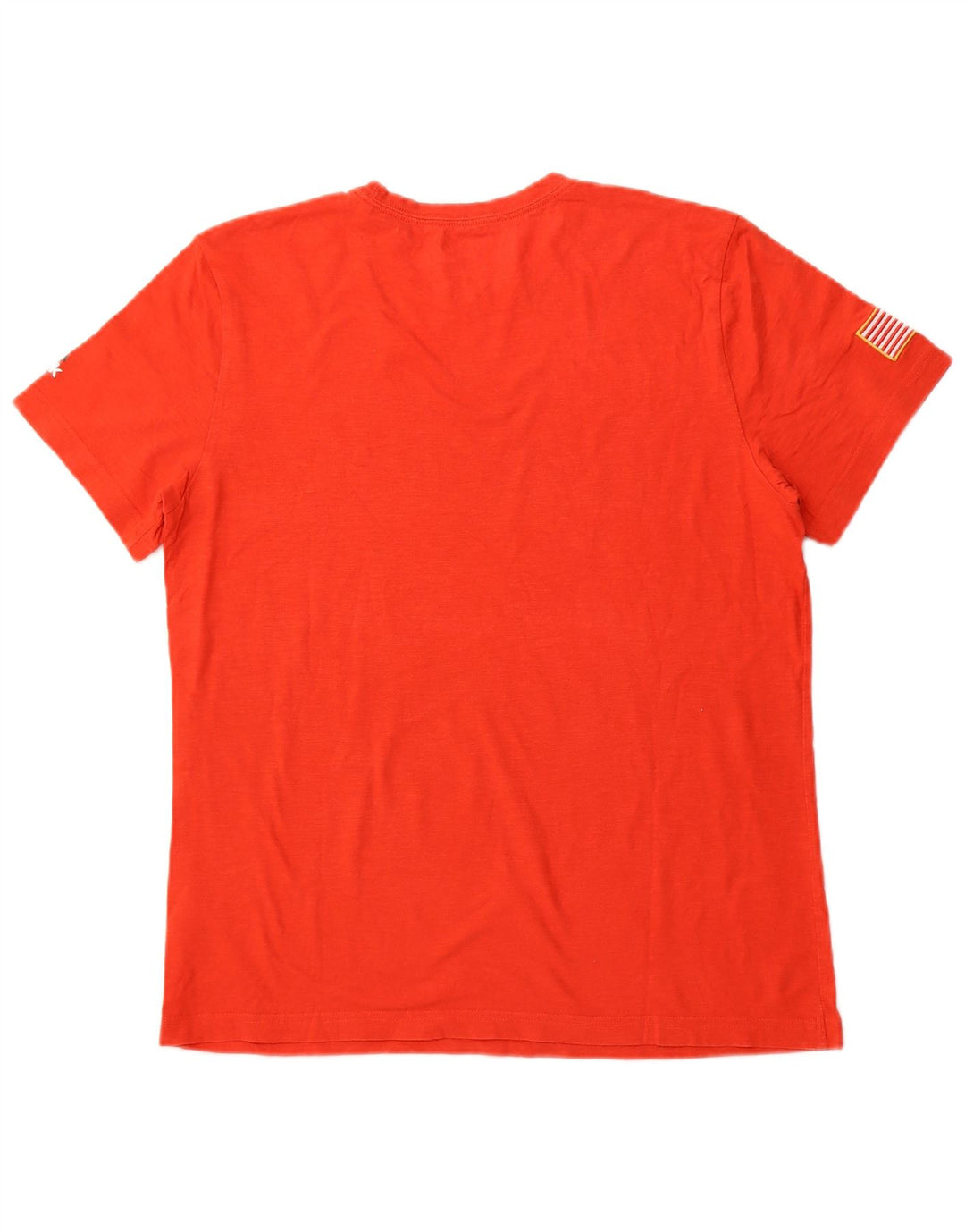 Ανδρικό γραφικό T-Shirt REEBOK Top μεγάλο πορτοκαλί βαμβακερό