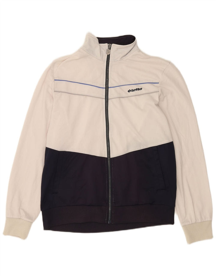 Ανδρική αθλητική φόρμα Lotto Top Jacket Large White Colourblock