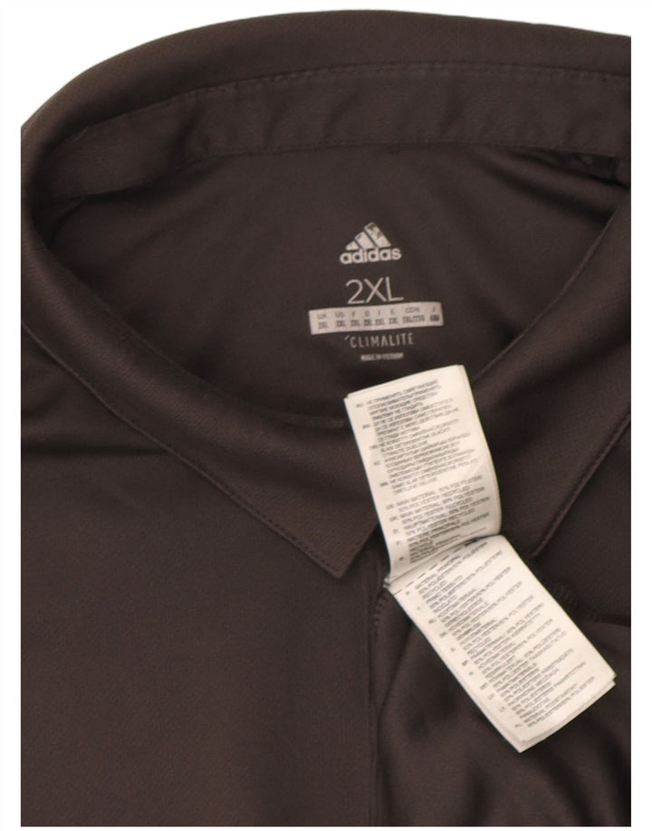 Ανδρικό πουκάμισο Adidas Climalite Polo 2XL Grey Polyester