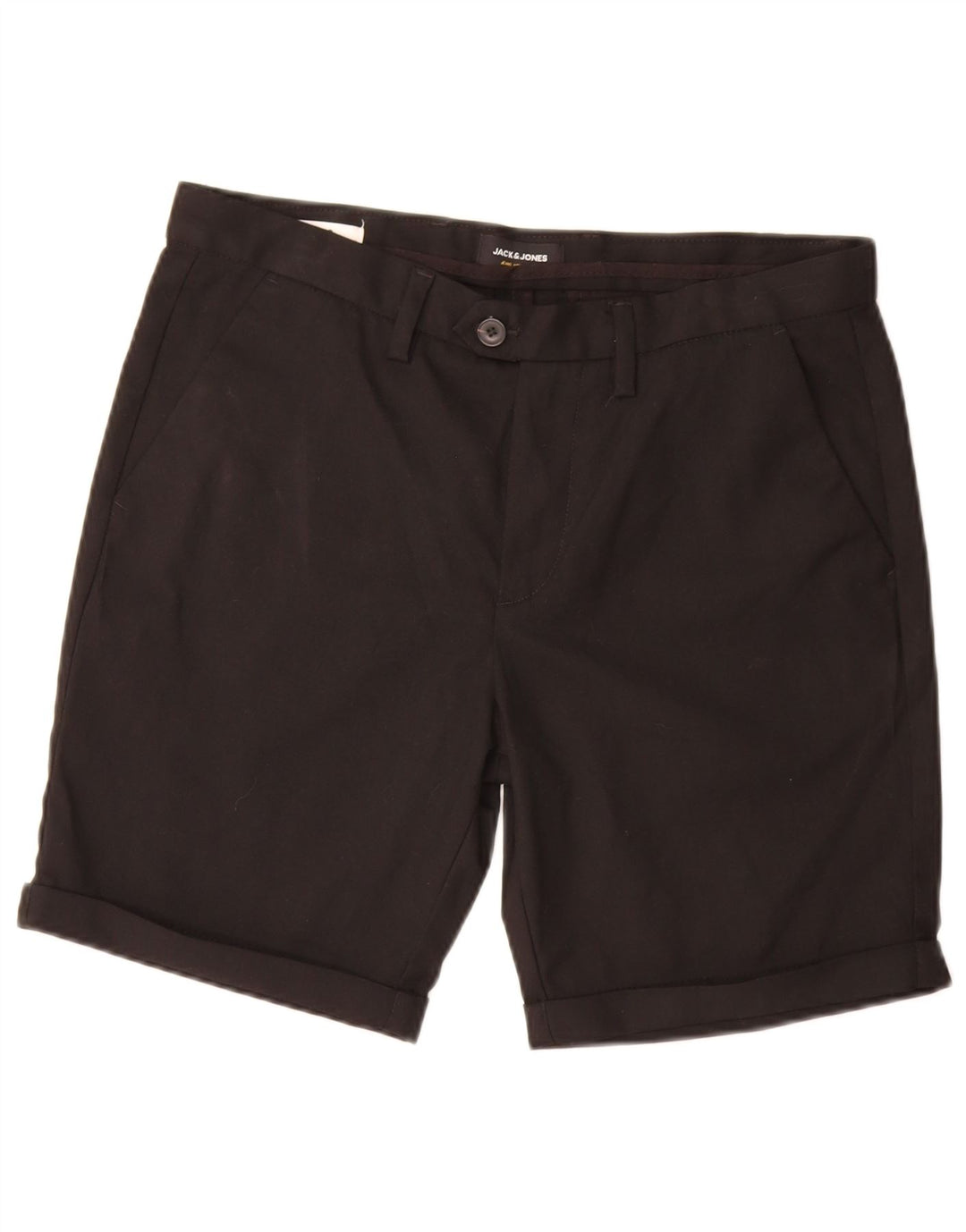 JACK & JONES Ανδρικό σορτς Chino Medium W30 Μαύρο πολυεστέρα