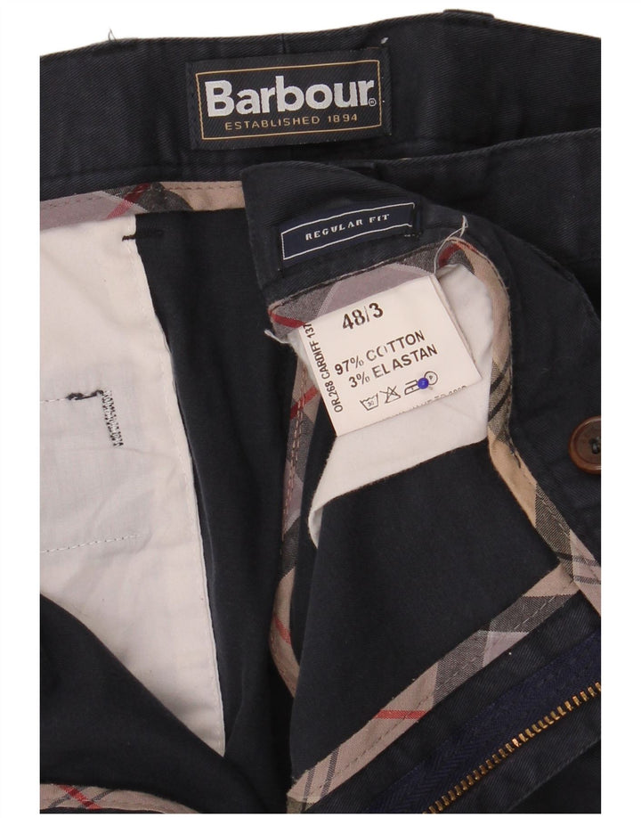 Barbour Ανδρικό παντελόνι Chino με κανονική εφαρμογή IT 48 Medium W36 L32 Navy Blue