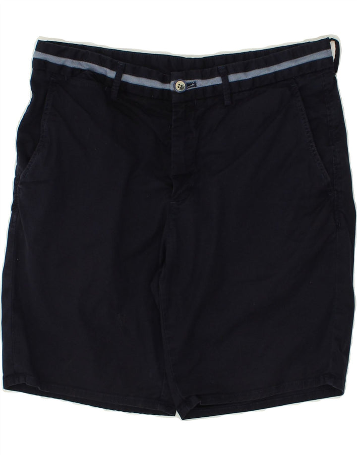 MASSIMO DUTTI Womens Chino Shorts W31 Medium Navy Blue Cotton | Vintage Massimo Dutti | Thrift | Second-Hand Massimo Dutti | Used Clothing | Messina Hembry 