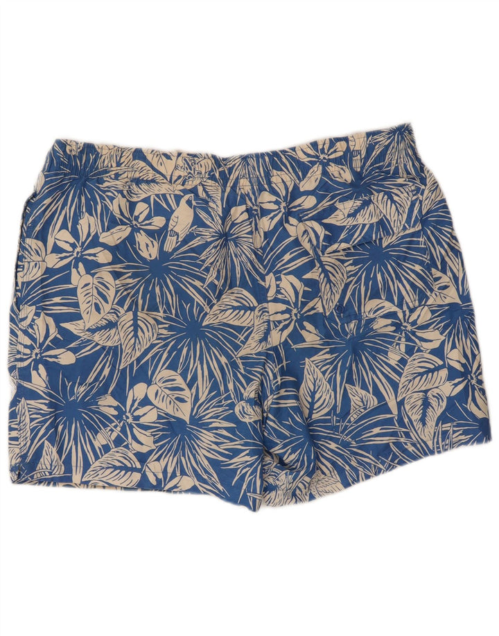 Ανδρικό σορτς κολύμβησης Marks & Spencer Μεγάλο μπλε λουλουδάτο πολυεστέρα