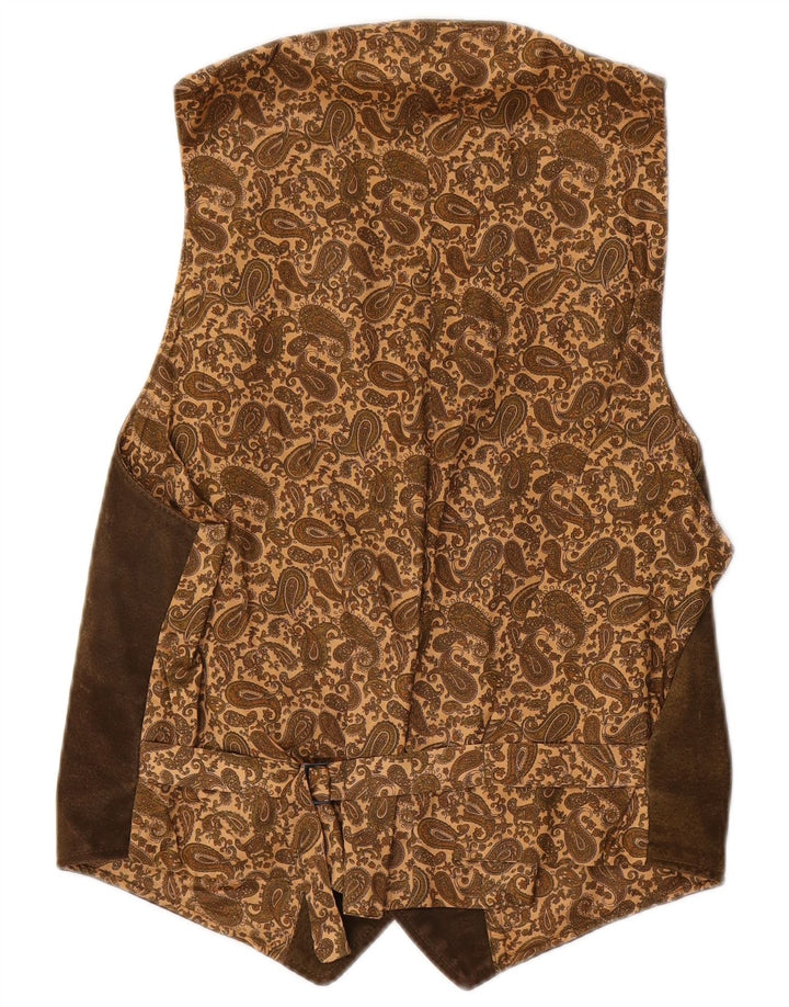 Vintage Ανδρικό Σουέντ Γιλέκο IT 50 Δερμάτινο Μεσαίο Καφέ