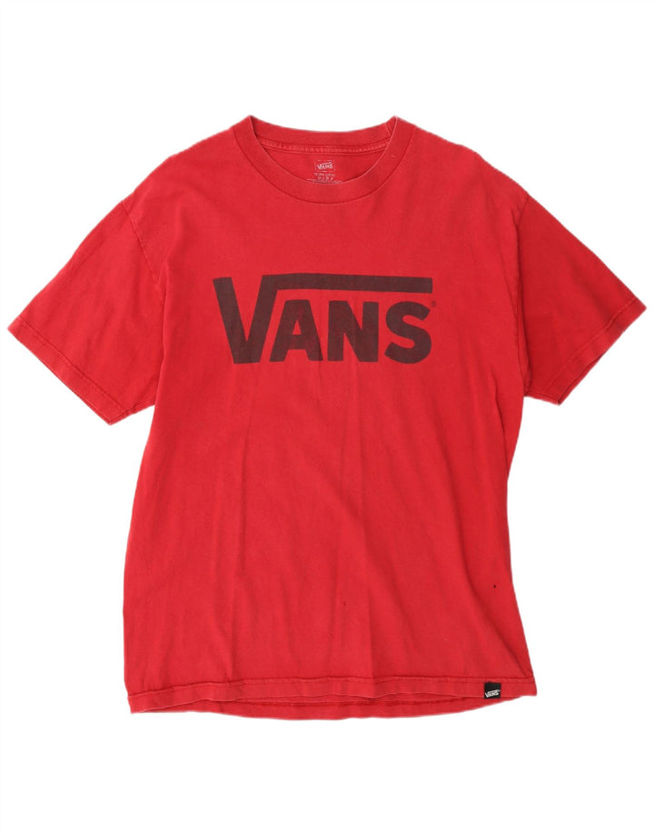 Ανδρικό γραφικό T-Shirt Vans Top μεγάλο κόκκινο