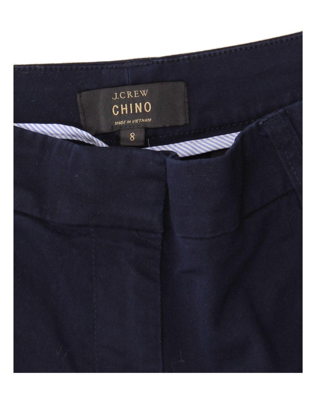 J. CREW Womens Chino Shorts US 8 Medium W30 Navy Blue Cotton Vintage J. Crew and Second-Hand J. Crew from Messina Hembry 