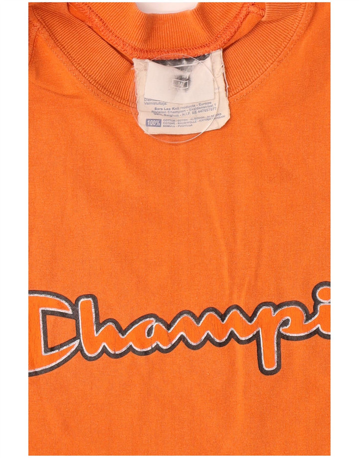 Ανδρικό γραφικό T-Shirt Champion Top Μεσαίο πορτοκαλί βαμβακερό