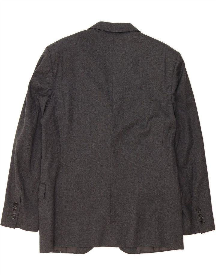 CANALI Mens Milano 3 Button Blazer Jacket IT 48 Medium Grey Rayon Vintage Canali and Second-Hand Canali from Messina Hembry 