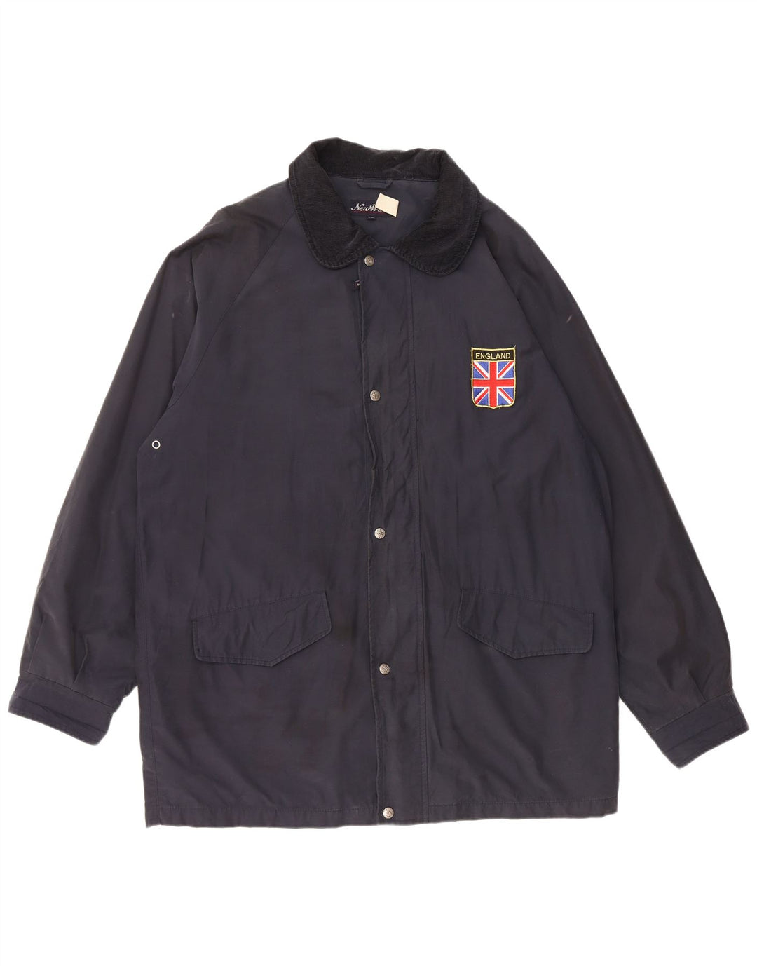 Ανδρικό τζάκετ VINTAGE Windbreaker UK 44 2XL Navy Blue Cotton