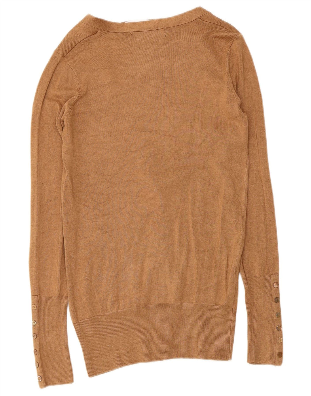 Zara Γυναικεία Ζακέτα UK 10 Small Beige Rayon