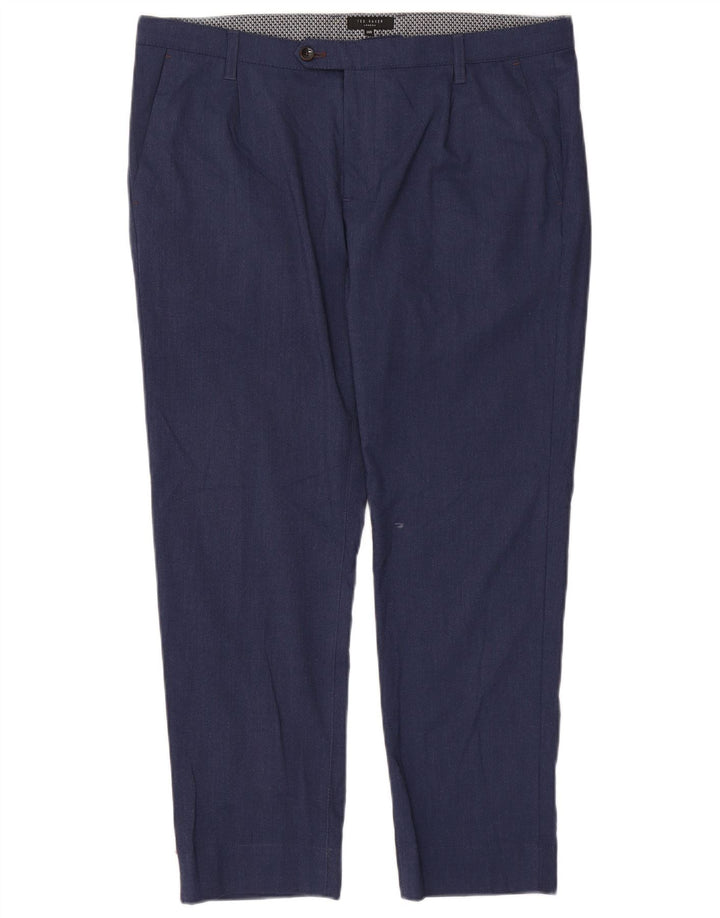 Ted Baker Ανδρικό Slim Suit Παντελόνι W36 L28 Navy Blue Polyester