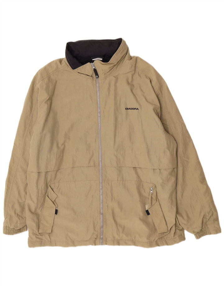 Diadora Ανδρική κουκούλα αδιάβροχο UK 40 Large Khaki Polyamide