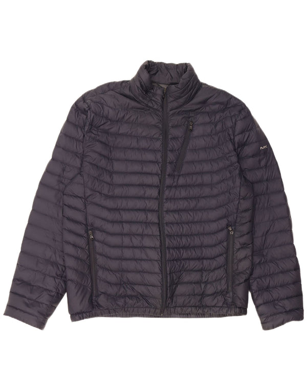 MICHAEL KORS Ανδρικό μπουφάν με επένδυση UK 42 XL Navy Blue Nylon