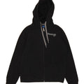 REEBOK Mens Graphic Zip Hoodie Sweater Small Black Polyester Vintage Reebok and Second-Hand Reebok from Messina Hembry 