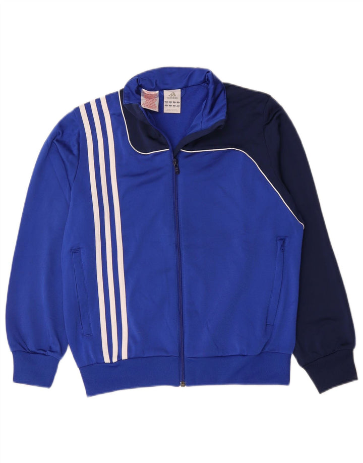 Adidas Boys αθλητική φόρμα Adidas Top Jacket 11-12 Years Blue Colourblock Polyester