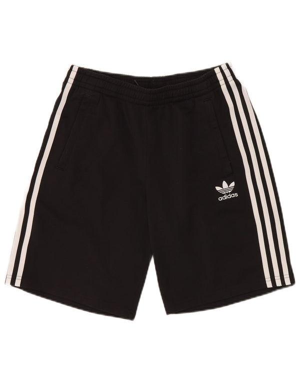 Adidas Boys Sport σορτς 13-14 ετών μαύρο πολυεστέρα