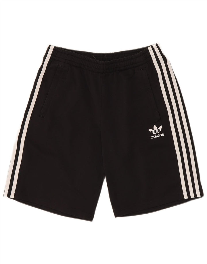 Adidas Boys Sport σορτς 13-14 ετών μαύρο πολυεστέρα