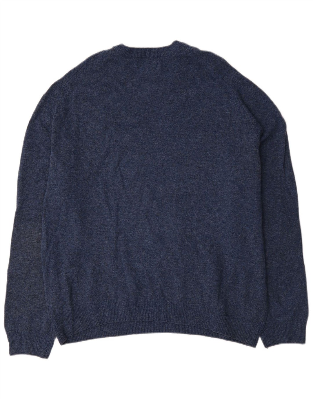 Marks & Spencer Ανδρικό πουλόβερ με λαιμόκοψη 2XL Navy Blue Flecked