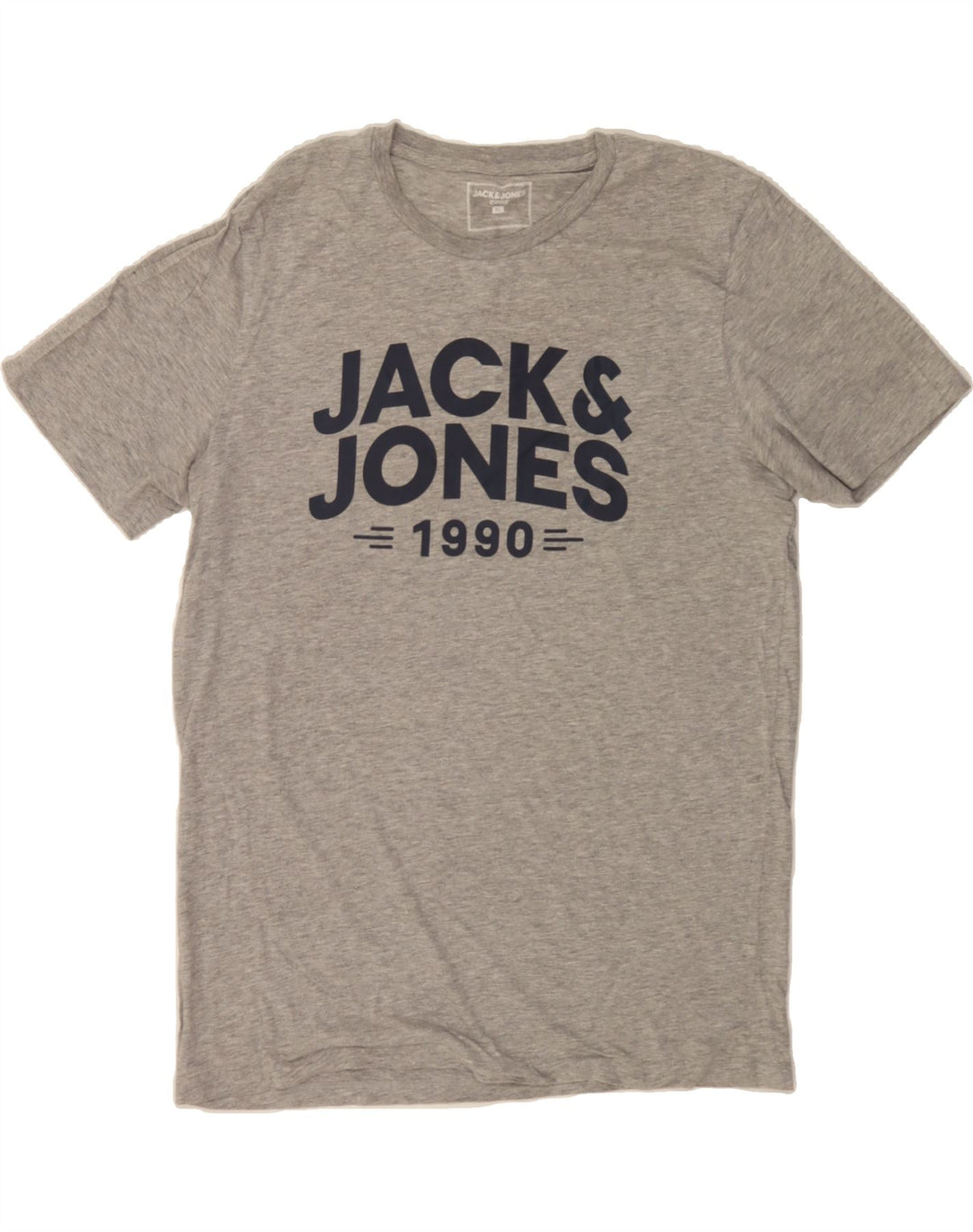 JACK & JONES Mens Graphic T-Shirt Top XL Grey Vintage Jack & Jones and Second-Hand Jack & Jones from Messina Hembry 