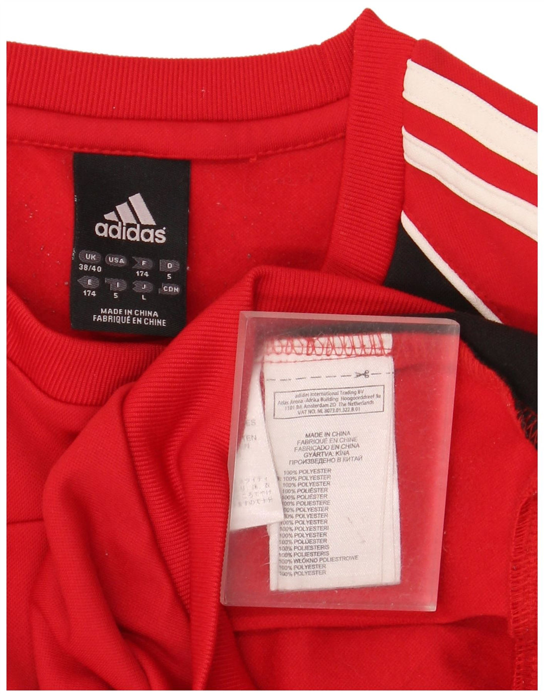 Ανδρικό φούτερ Adidas Jumper UK 38/40 μεσαίο κόκκινο πολυεστέρας