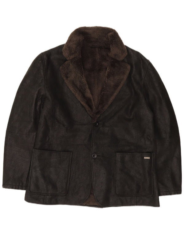 Pierre Cardin Ανδρικό μπουφάν Sherpa Blazer UK 40 Large Black με 2 κουμπιά