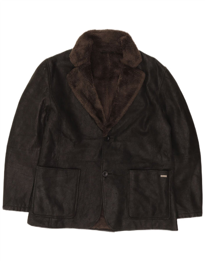 Pierre Cardin Ανδρικό μπουφάν Sherpa Blazer UK 40 Large Black με 2 κουμπιά