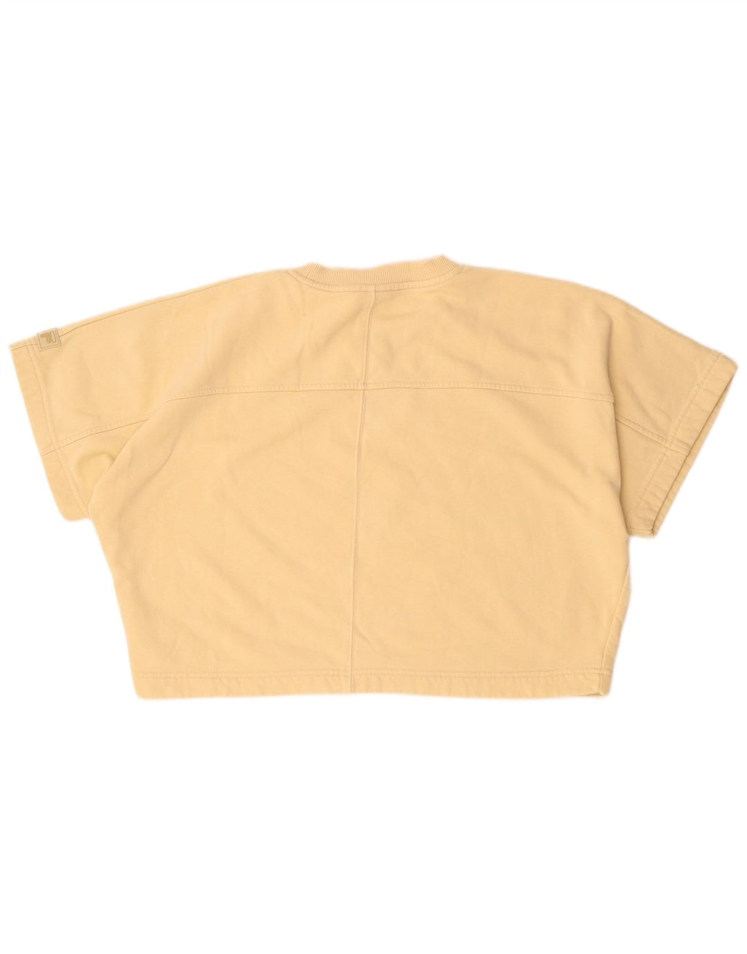 Γυναικείο μπλουζάκι Fila Crop Oversized Top UK 14 μεσαίο μπεζ βαμβακερό