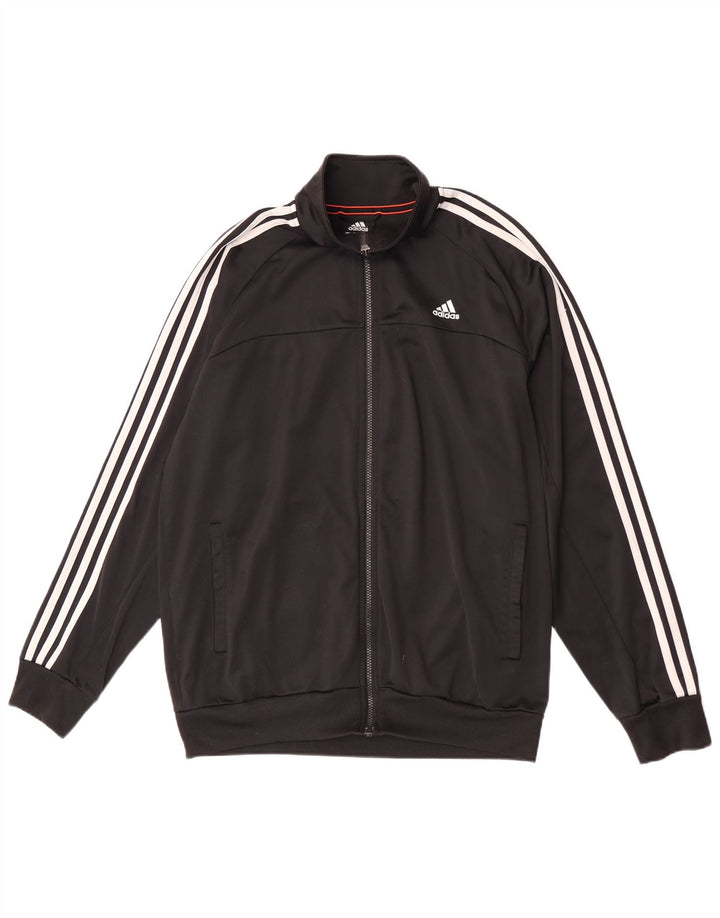 Ανδρική φόρμα Adidas Climalite Top Jacket UK 44/46 Large Black Polyester