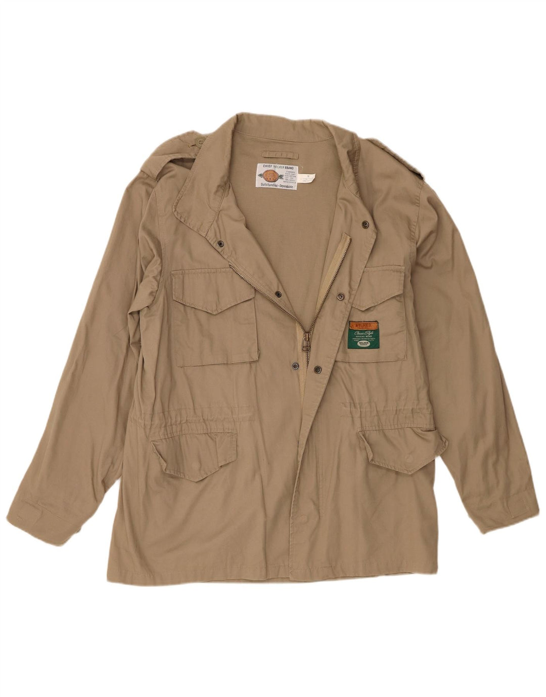 Ανδρικό Military Jacket Wilker UK 38 Medium Beige Cotton