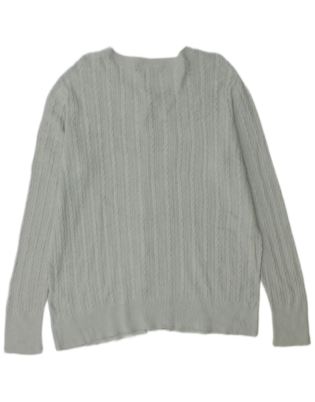 Γυναικείο πουλόβερ με ζακέτα Eddie Bauer UK 18 XL Μπλε βαμβακερό